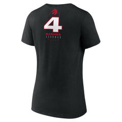 NBA Scottie Barnes Toronto Raptors Women's Behind The Back Name & Number V-Neck T-Shirt
