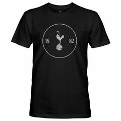 Tottenham Hotspur 1863FC Mono Crest Slub T-Shirt - Black