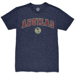 Club America 1863FC Wordmark Twisted Tri-Blend Slub T-Shirt - Heather Navy