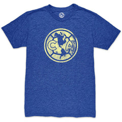 Club America 1863FC Mono Crest Twisted Tri-Blend Slub T-Shirt - Heather Royal