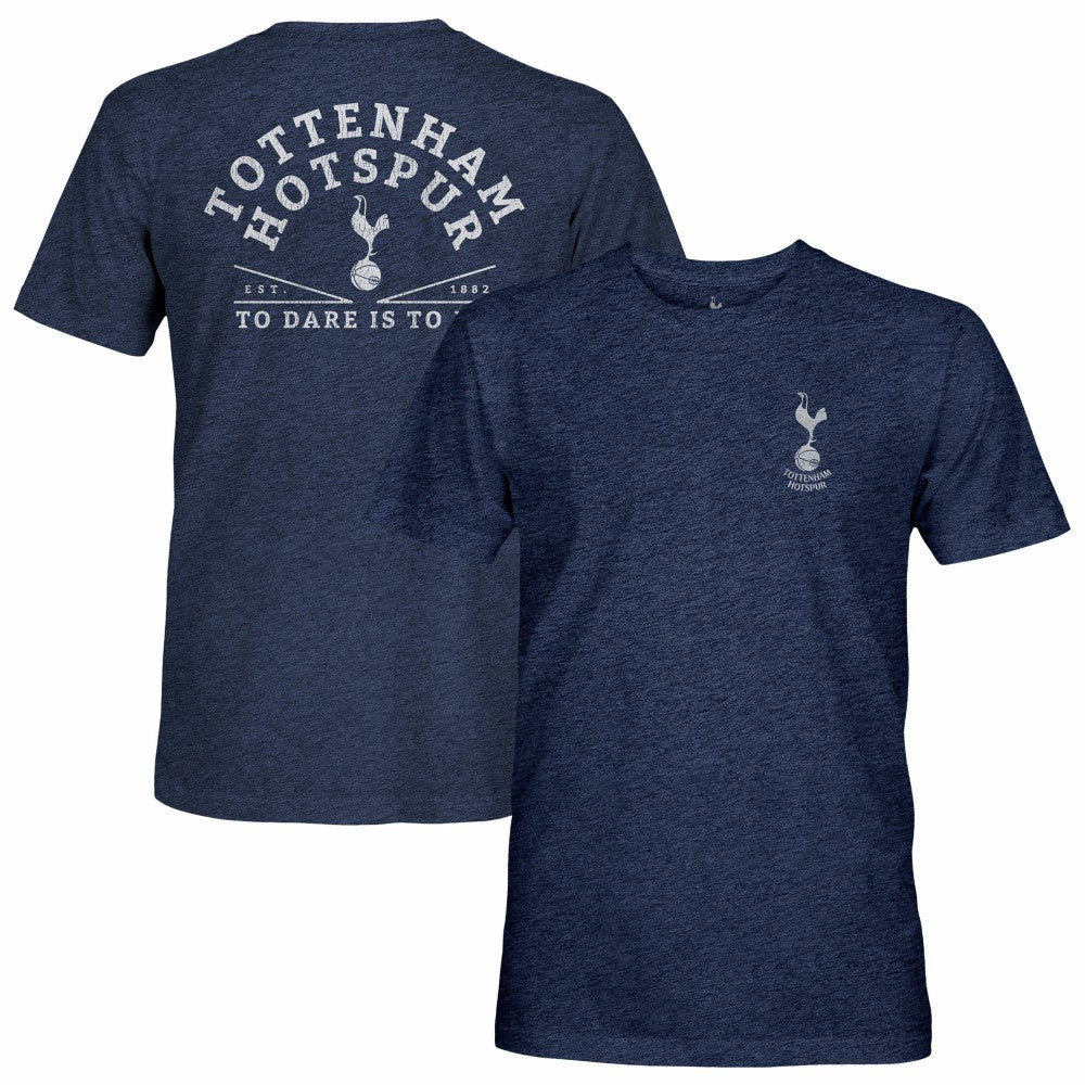 Tottenham Hotspur 1863FC Front Back Date Twisted Tri-Blend T-Shirt - Heather Navy