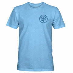 Manchester City 1863FC Front Back Text Twisted Tri-Blend Slub T-Shirt - Sky Blue