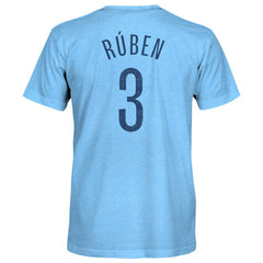 Rúben Dias Manchester City 1863FC Player Name & Number Twisted Tri-Blend Slub T-Shirt - Sky Blue