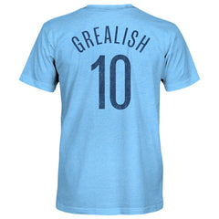 Jack Grealish Manchester City 1863FC Player Name & Number Twisted Tri-Blend Slub T-Shirt - Sky Blue