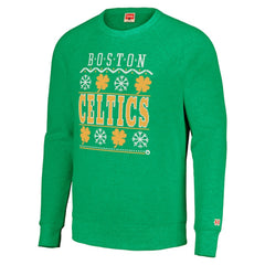 NBA Boston Celtics Homage Unisex Holiday Raglan Pullover Sweatshirt