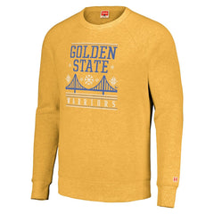 NBA Golden State Warriors Homage Unisex Holiday Tri-Blend Raglan Pullover Sweatshirt sale