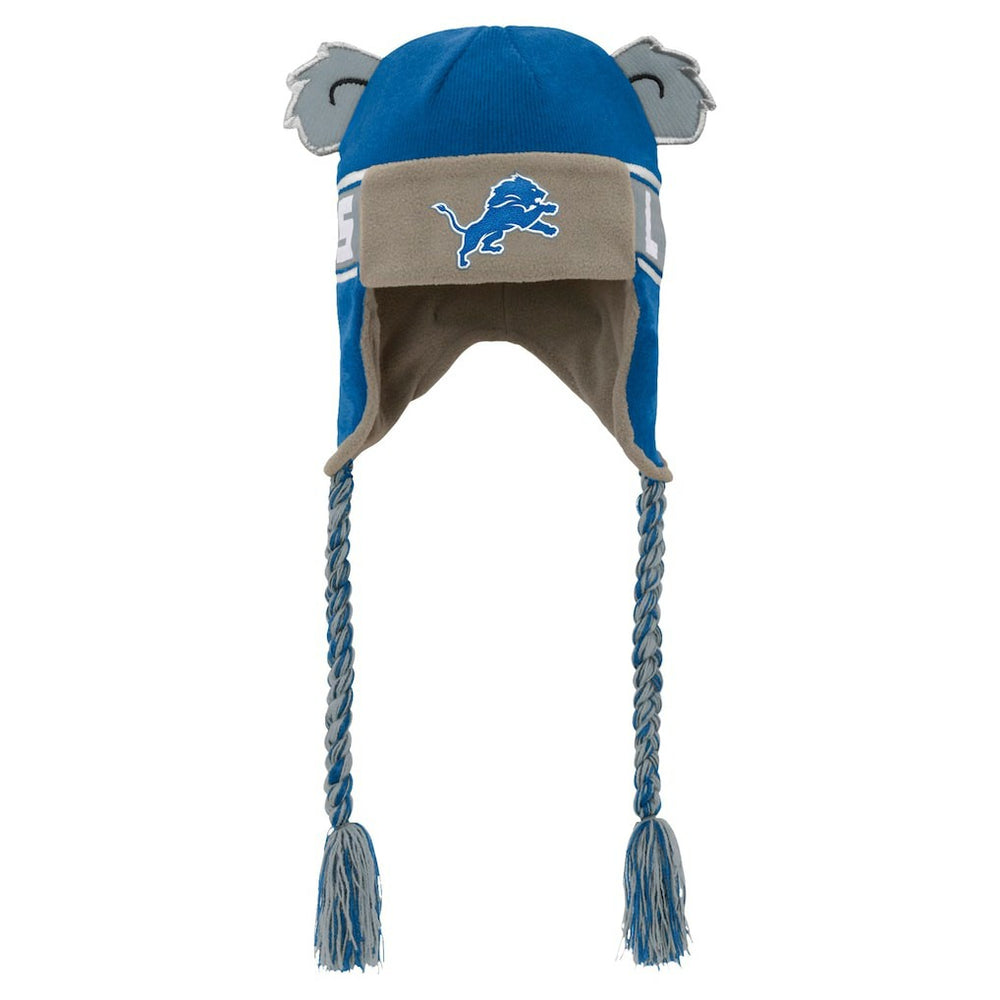 Youth Wordmark Ears Trooper Knit Hat - Detroit Lions