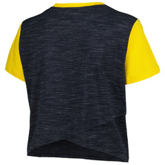 MLB Milwaukee Brewers New Era Women's Plus Size Crossover Back Cropped T-Shirt