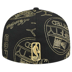 NBA Philadelphia 76ers 59FIFTY Day Allover Print Stencil Fitted Hat