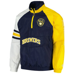 MLB Milwaukee Brewers Starter Elite Raglan Half-Zip Jacket