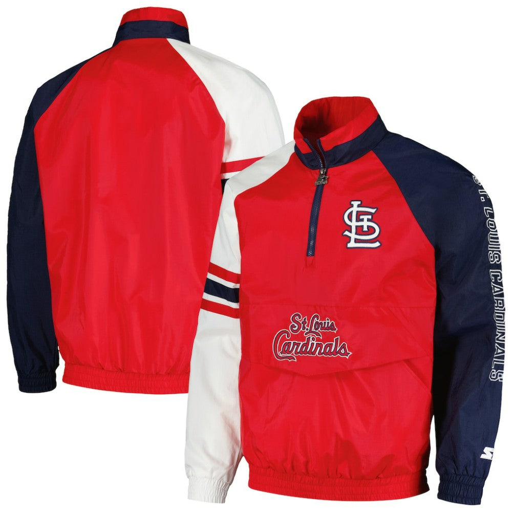 MLB St. Louis Cardinals Starter Elite Raglan Half-Zip Jacket