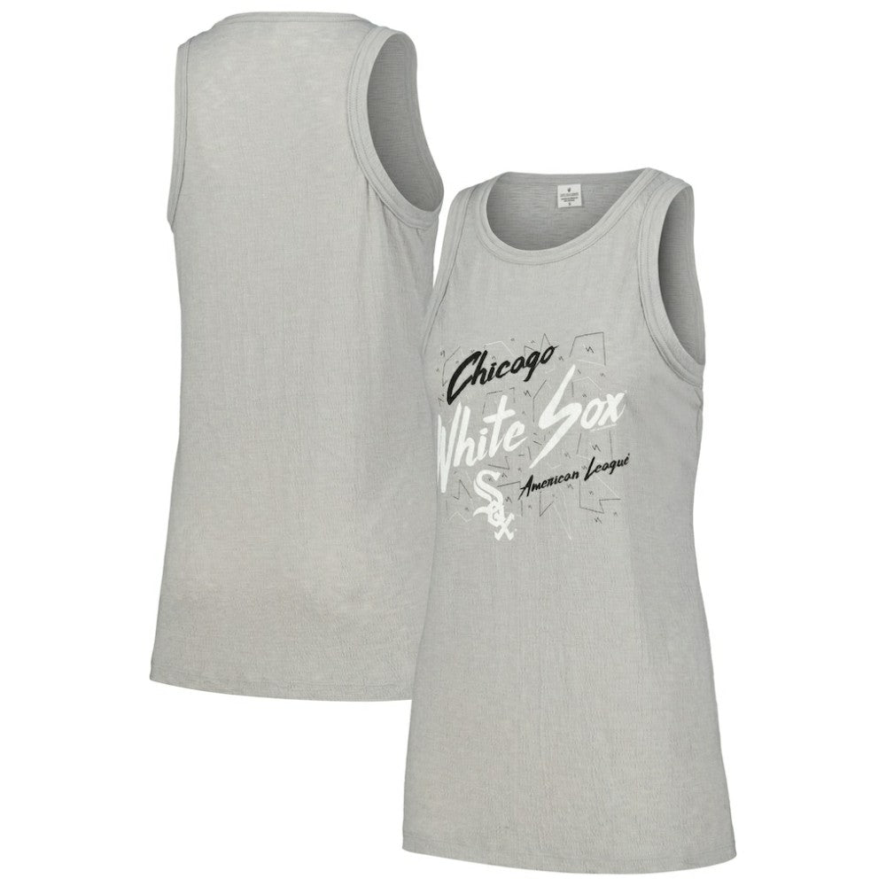 MLB Chicago White Sox Soft as a Grape Women's Gauze High Neck Tank Top
