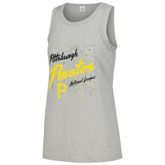 MLB Pittsburgh Pirates Soft as a Grape Women's Gauze High Neck Tank Top