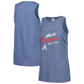 MLB Atlanta Braves Soft as a Grape Women's Gauze High Neck Tank Top