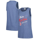 MLB Boston Red Sox Soft as a Grape Women's Gauze High Neck Tank Top