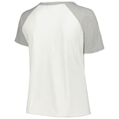 MLB Toronto Blue Jays Soft as a Grape Women's Plus Size Baseball Raglan T-Shirt