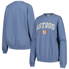 MLB Houston Astros Soft as a Grape Women's Pigment Dye Pullover Sweatshirt