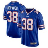 Tre Norwood Team Game Jersey - Buffalo Bills