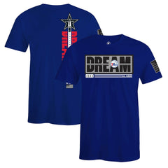 NBA Philadelphia 76ers FISLL x Black History Collection Unisex T-Shirt - Blue for sale