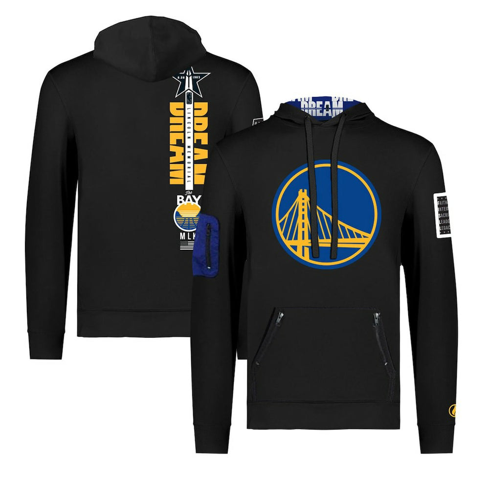 NBA Golden State Warriors FISLL x Black History Collection Unisex Pullover Hoodie - Black on sale