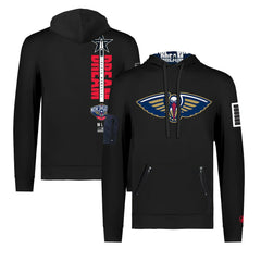 NBA New Orleans Pelicans FISLL x Black History Collection Unisex Pullover Hoodie - Black for sale