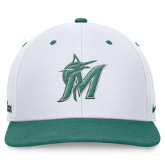 MLB Miami Marlins Nike Bicoastal Two-Tone Pro Performance Snapback Hat