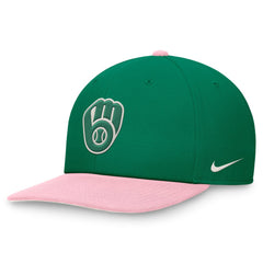 MLB Milwaukee Brewers Nike Malachite Pro Performance Snapback Hat