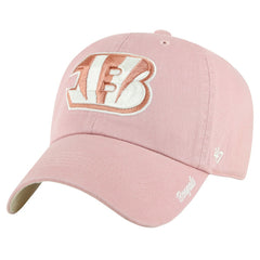 '47 Women's Ballpark Cheer Dusty Rose Clean Up Adjustable Hat - Cincinnati Bengals