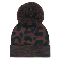 '47 Women's Cacao Cuffed Knit Hat with Pom - Cincinnati Bengals