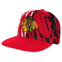 NHL Red Chicago Blackhawks Youth Propel Flat Brim Snapback Hat