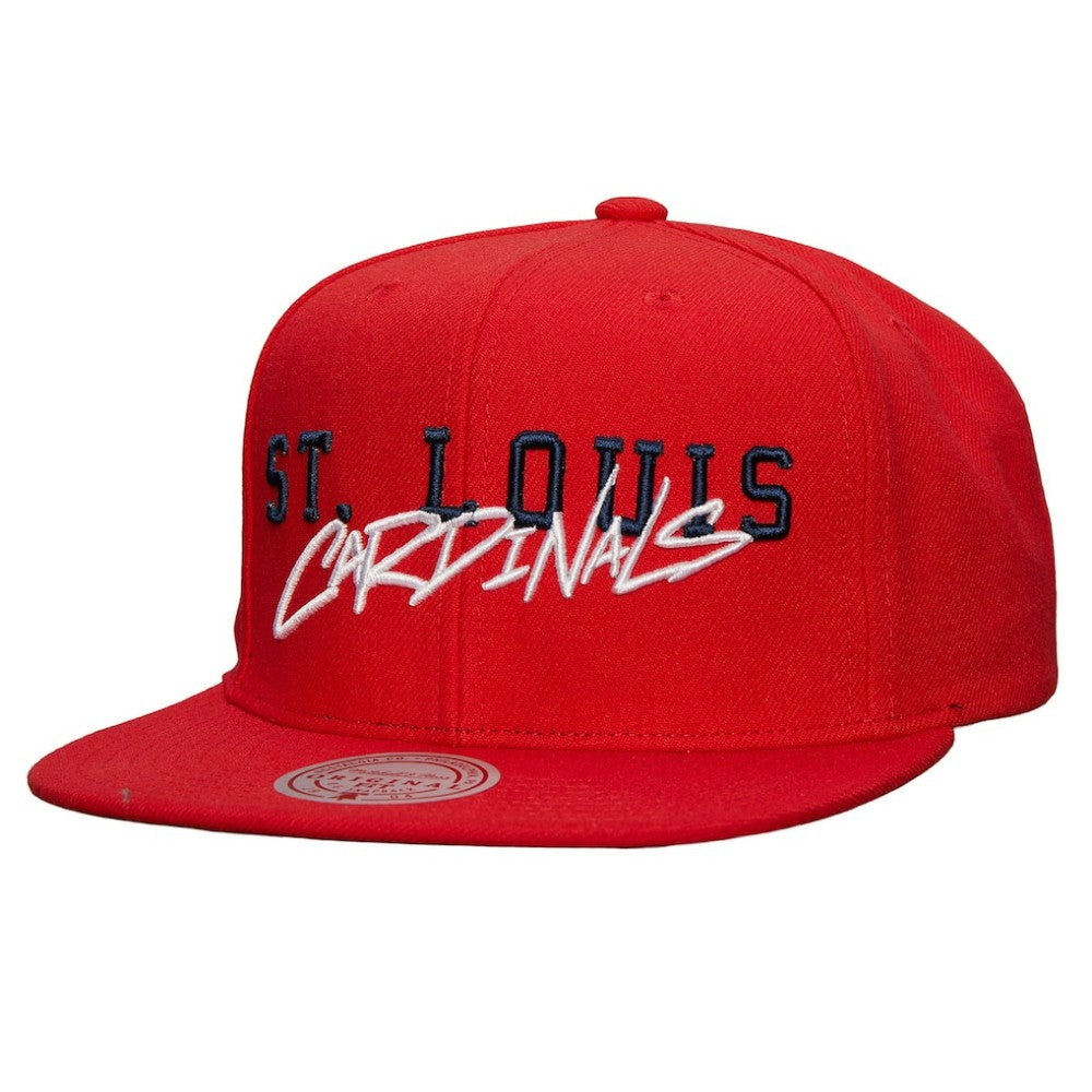 MLB St. Louis Cardinals Mitchell & Ness Team Tagged Snapback Hat