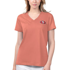 Margaritaville Women's Game Time V-Neck T-Shirt - San Francisco 49ers