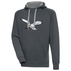 Antigua Throwback Logo Victory Pullover Sweatshirt - Philadelphia Eagles