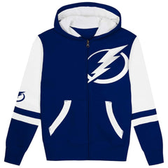 NHL Blue Tampa Bay Lightning Preschool Face Off Full-Zip Hoodie