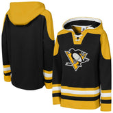 NHL Black Pittsburgh Penguins Youth Ageless Must Have Home V-Neck Pullover Hoodie