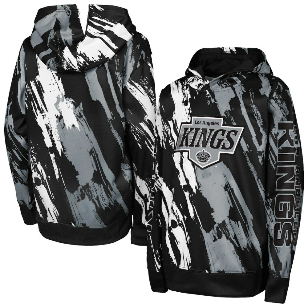 NHL Black Los Angeles Kings Youth Master Snipe Pullover Hoodie