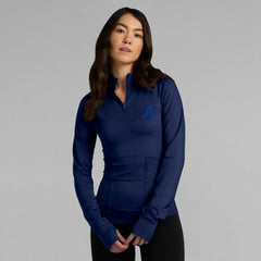 MLB Atlanta Braves Fanatics Women's Elements Raglan Tri-Blend Quarter-Zip Top