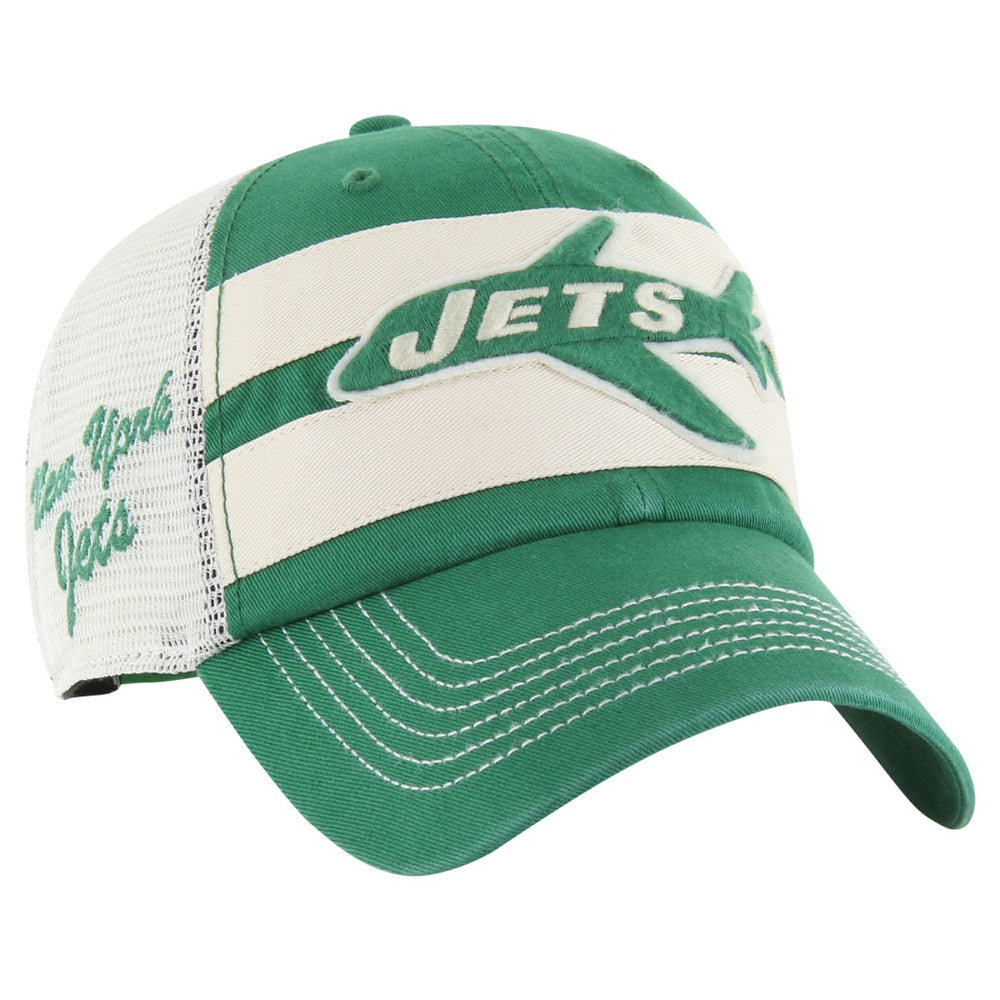 '47 Throwback Clubhouse Boon Clean-Up Trucker Adjustable Hat - New York Jets
