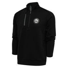 NBA Philadelphia 76ers Antigua Metallic Logo Generation Quarter-Zip Pullover Top