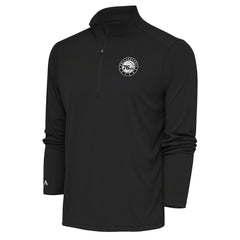 NBA Philadelphia 76ers Antigua Metallic Logo Tribute Quarter-Zip Pullover