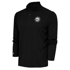 NBA Philadelphia 76ers Antigua Metallic Logo Tribute Quarter-Zip Pullover