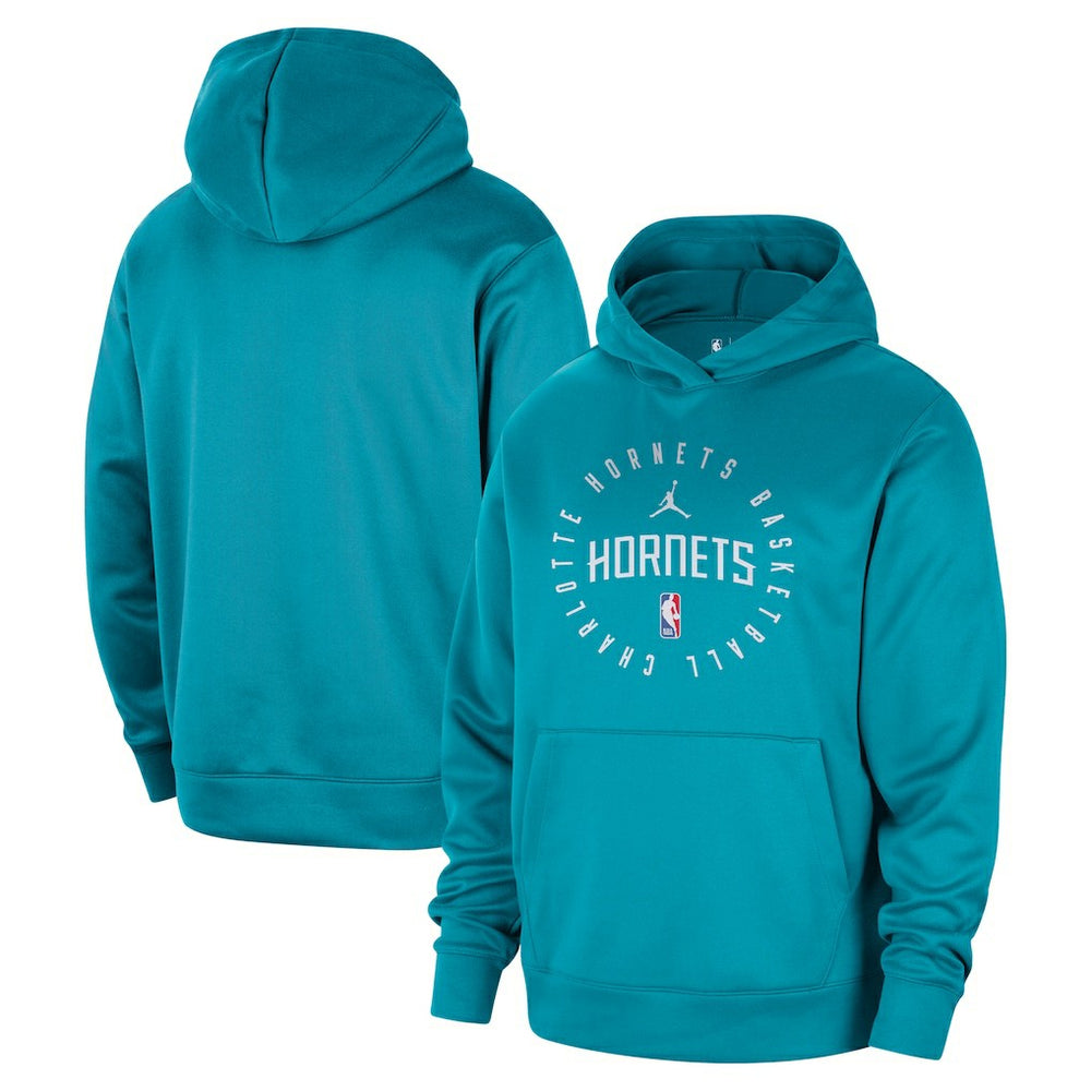NBA Charlotte Hornets Jordan Brand 2024/25 Spotlight On-Court Practice Performance Pullover Hoodie