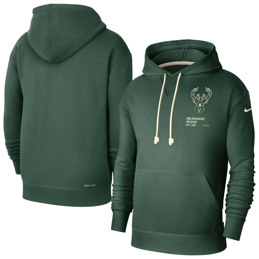 NBA Milwaukee Bucks Courtside Standard Issue Premium Performance Pullover Hoodie