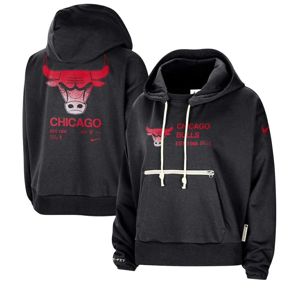 NBA Chicago Bulls Women's Courtside Standard Issue Performance Pullover Hoodie
