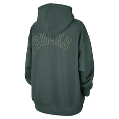 NBA Milwaukee Bucks Jordan Brand Women's Courtside Statement Edition Oversize Pullover Hoodie