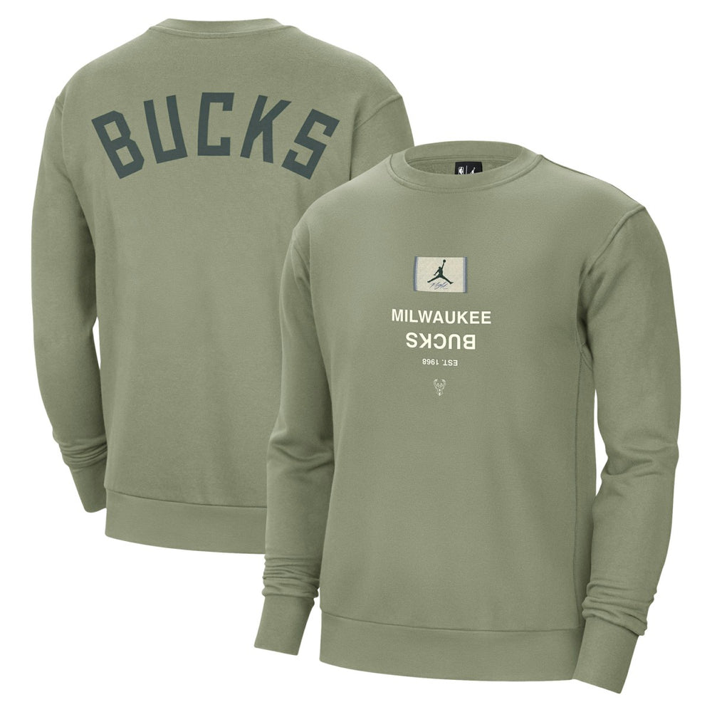 NBA Milwaukee Bucks Jordan Brand Courtside Statement Edition Heavyweight Pullover Sweatshirt