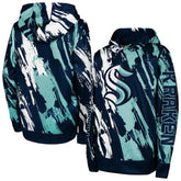 NHL Deep Sea Blue Seattle Kraken Preschool Master Snipe Pullover Hoodie