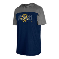 MLB Milwaukee Brewers New Era Active Brushed Hoodie T-Shirt
