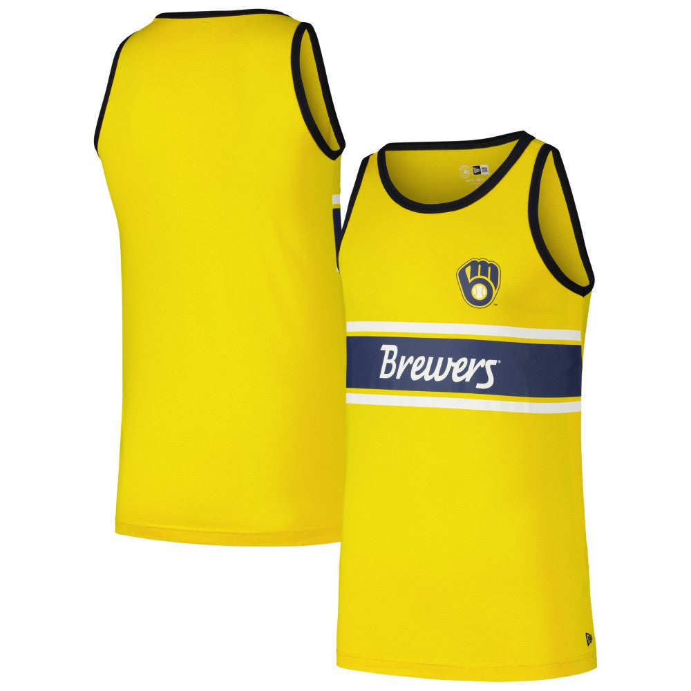 MLB Milwaukee Brewers New Era Jersey Ringer Tank Top