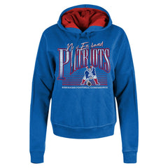 Women's Throwback Boxy Pullover Hoodie - New England Patriots